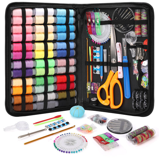 Sewing Kit Gifts for Grandma, Mom, Adults, Kids, Beginner, Home Traveler, Emergency, Professional Sewing Supplies with Tailor Scissors, 38XL Thread, Soft Tape Measure, Sewing Needles etc