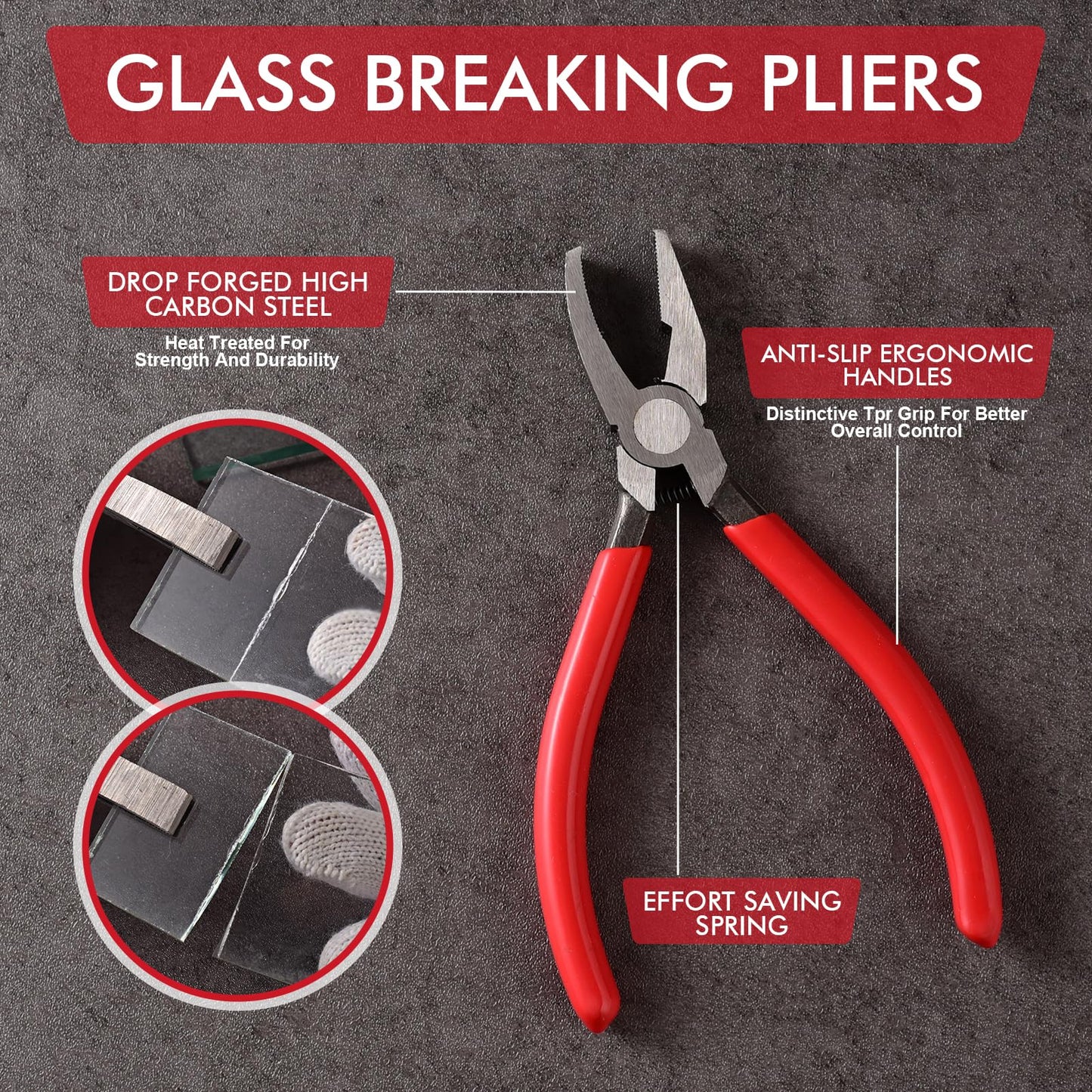 Glass Cutter, Glass Cutting Tool with Tile Nippers for Stained Glass Tiles Mosaic Cutting