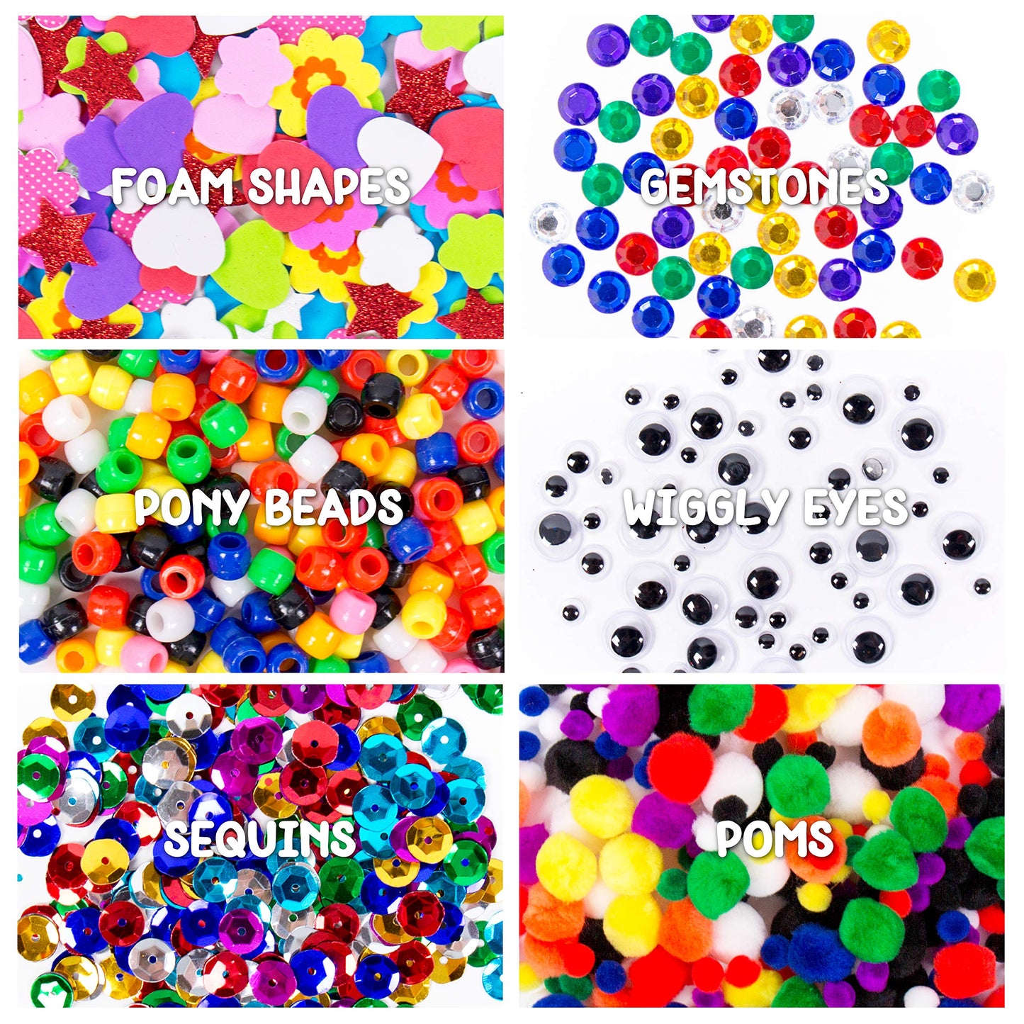 Made By Me Ultimate Craft Box, Art & Craft Activities 1000 Piece Set, Storage Case, Great for Preschool Arts & Crafts, Adult & Group Projects, Craft Box for Kids Girls & Boys