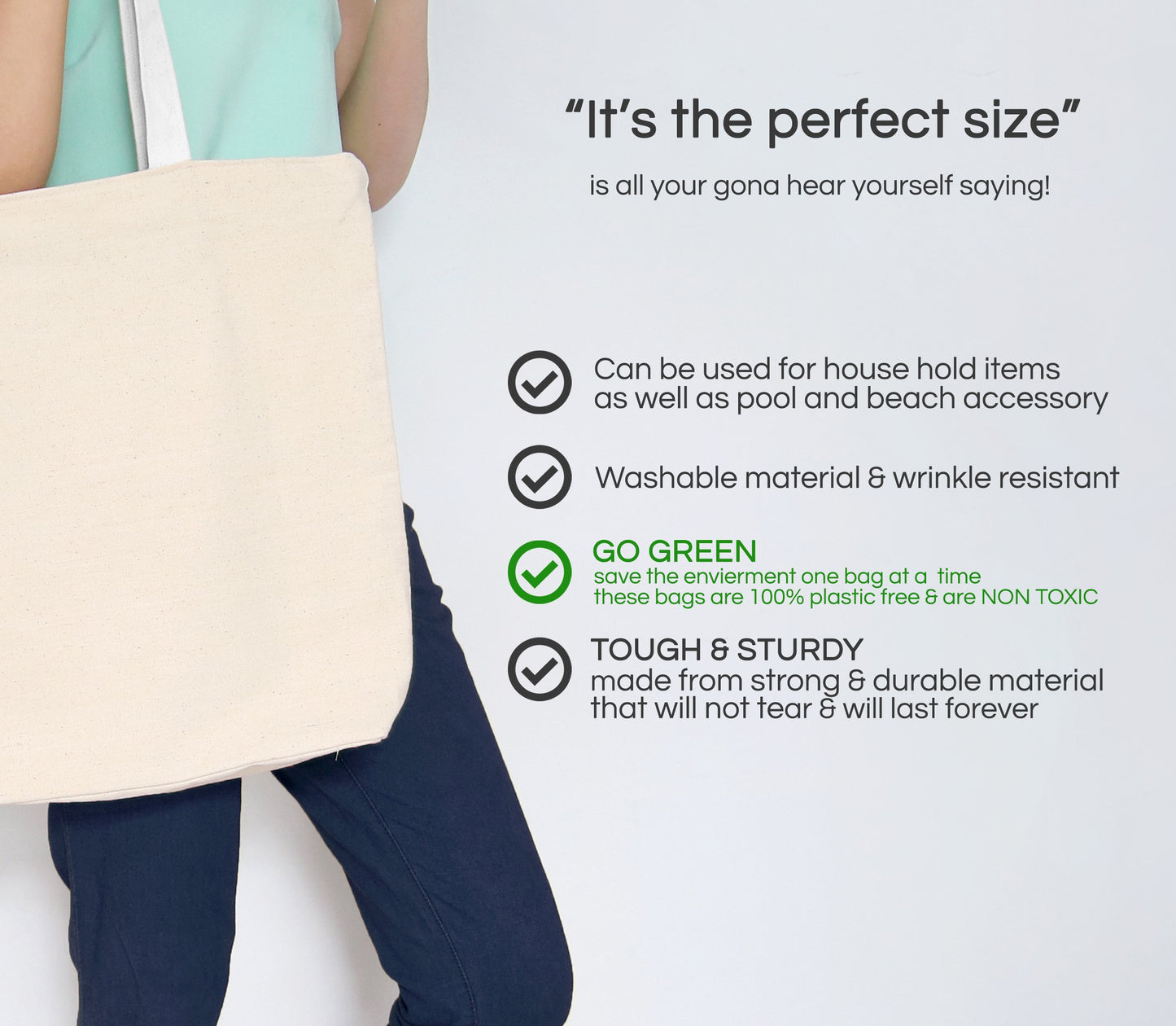 Big Mo's Toys 12 Pack Canvas Tote Bags – Design Your Own Party Favor Pack Tote Canvas Bags