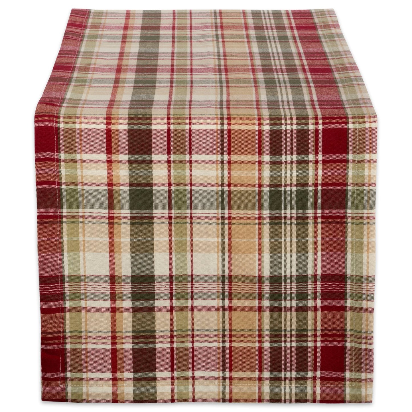 Give Thanks Plaid Fall Table Decor, Autumn & Thanksgiving Tabletop Linens, 14x72 Table Runner