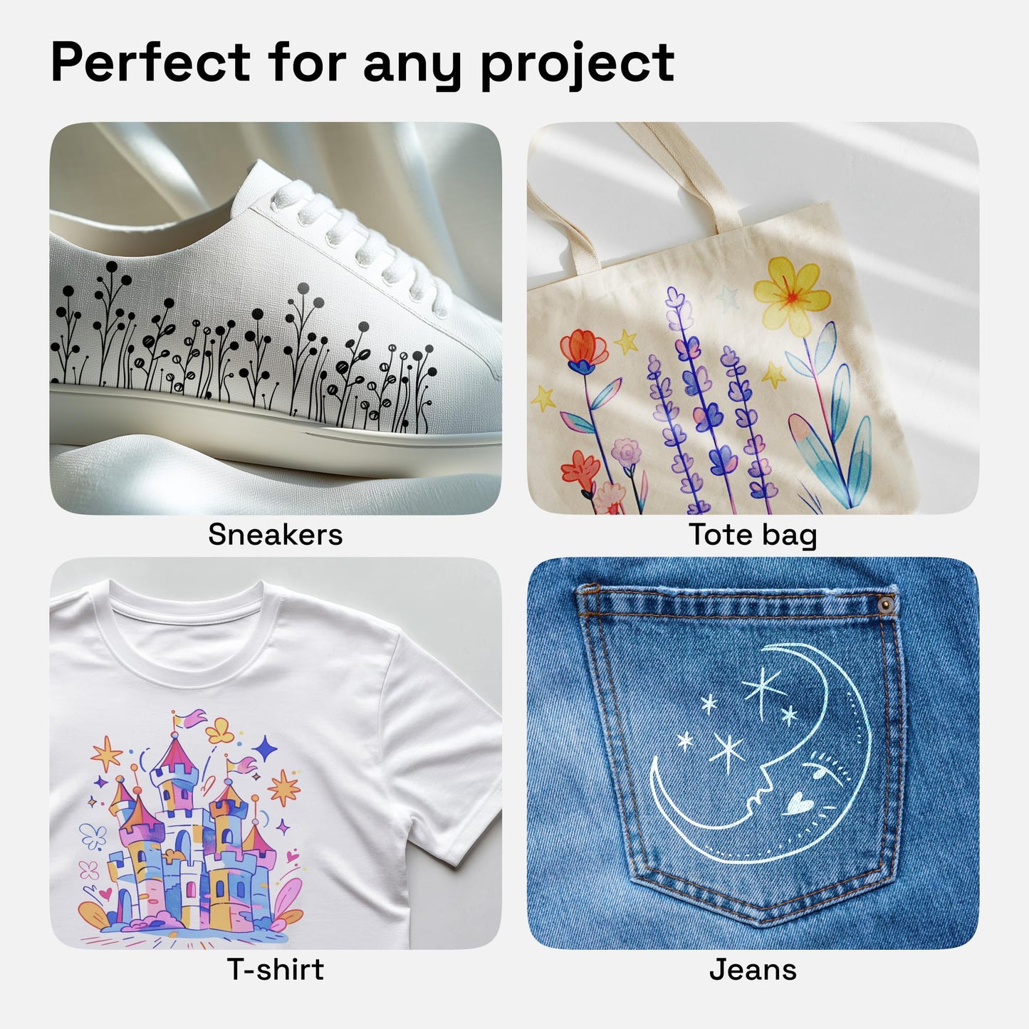 ARTISTRO 24 Fabric Markers - Dual-Tip Fabric Markers Permanent for Clothes - No Bleed Fabric Pens for T-Shirts, Bags, Textile, Canvas, and more (Brush Tip and Fine Tip)