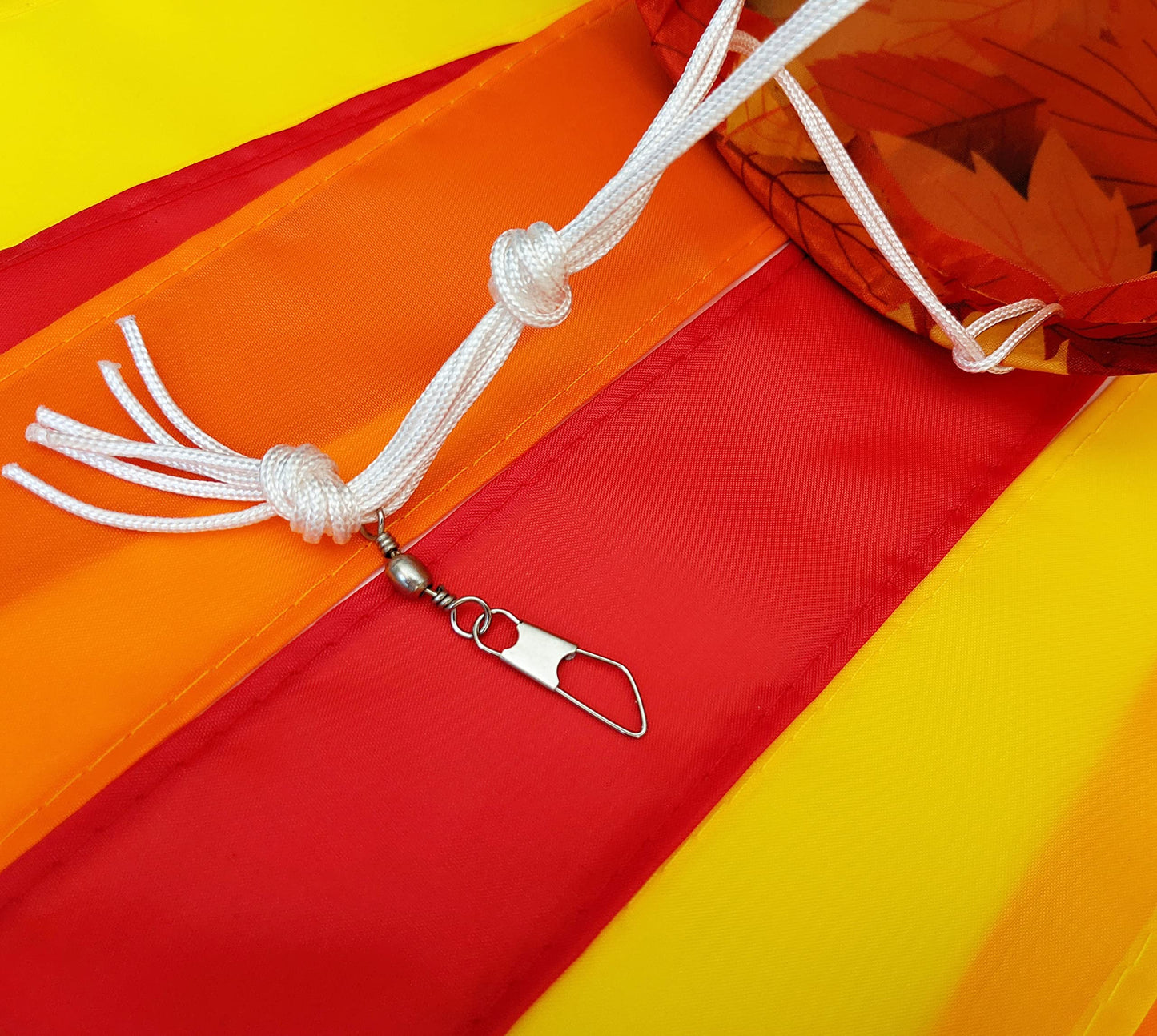 Fall Leaves Windsock | Durable Outdoor Hanging Wind Decoration | Patio, Porch, Yard | 48 Inch