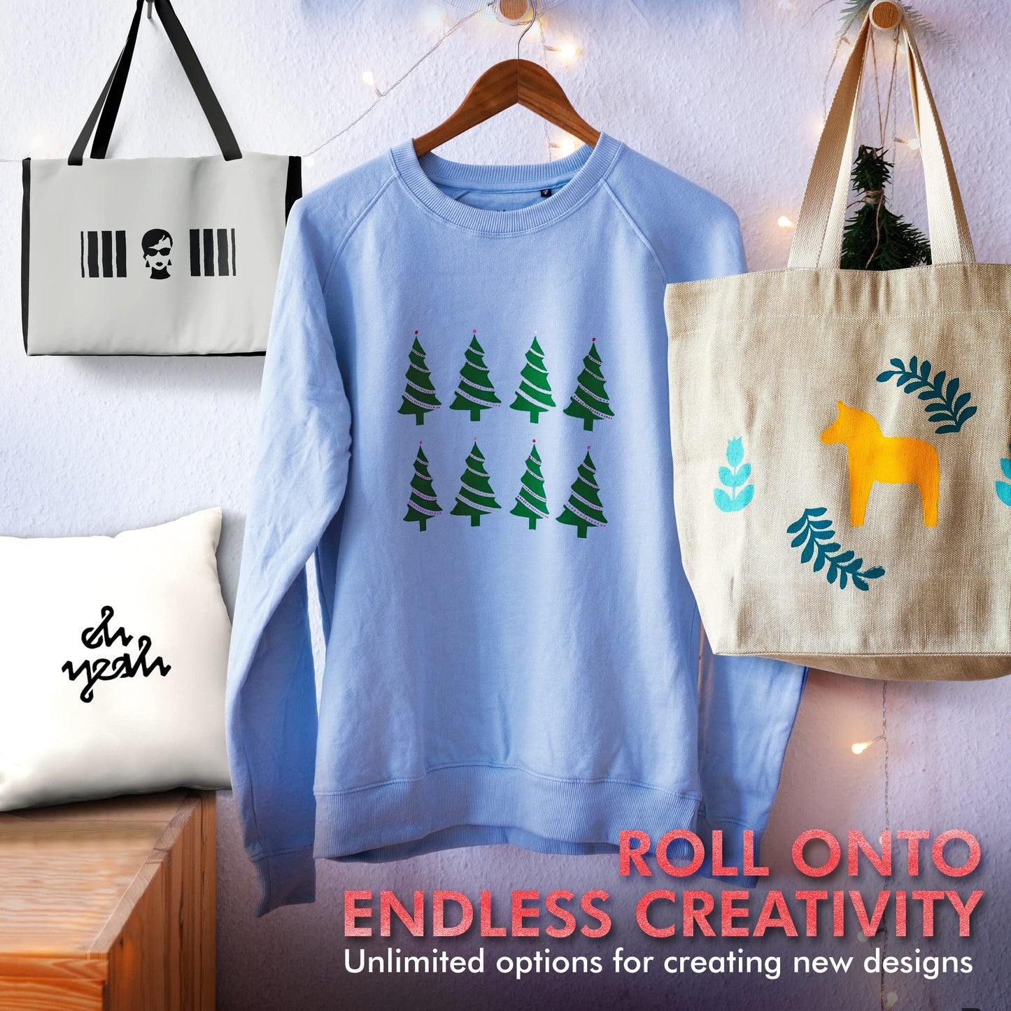 Marabu Screen Printing Kit Set - Screen Print Kit with Reusable Wooden Frame, 1 Screen Printing Squeegee, and 3 x 100ml Ink - Silk Screen Printing Kit for Beginners