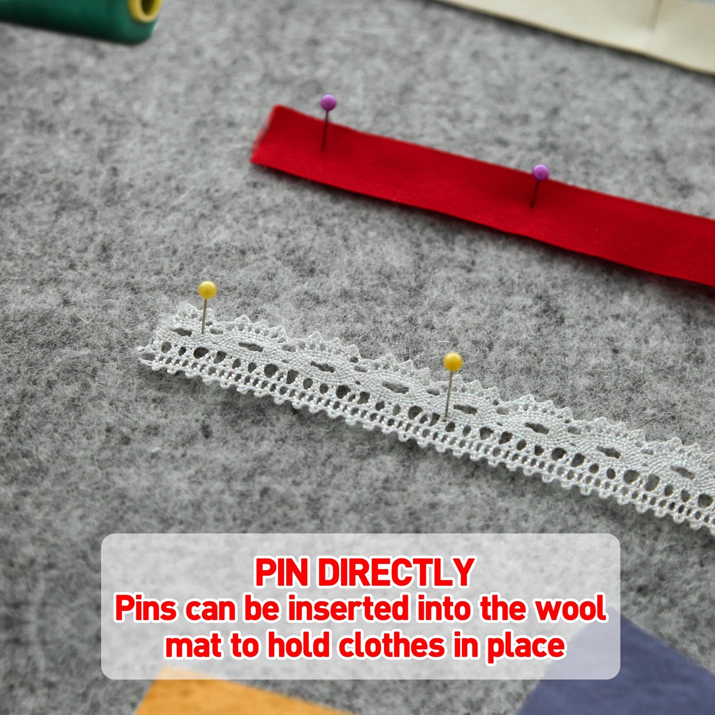 MOHOM 17" x 13.5" Wool Pressing Mat 100% New Zealand Felted Wool Ironing Mat Pad Blanket for Quilter, Sewing, Quilting Supplies and Notions