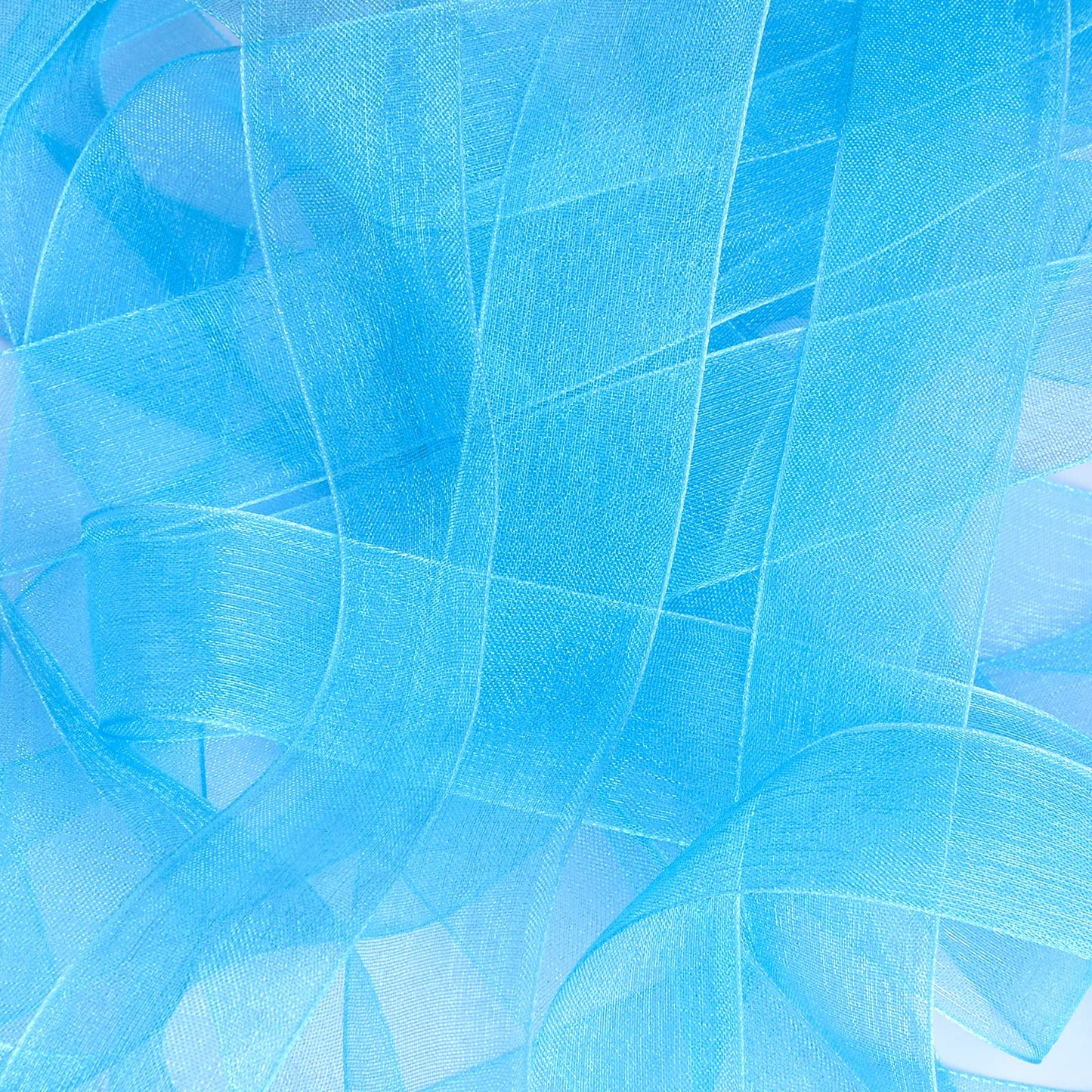 6 Rolls Organza Ribbon Sheer Chiffon Ribbon Transparent Chiffon Ribbons for Christmas Valentine's Day Gift Wedding Birthday Bouquet Garland Bow Making (25 Yards x 6 Rolls, Rainbow Series)