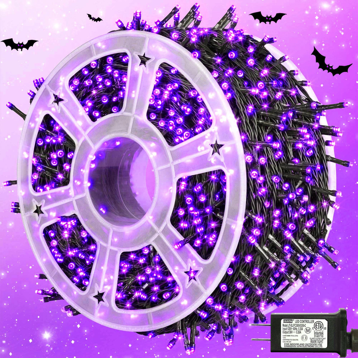 500 LED Halloween Lights Outdoor, 164 FT Fairy Lights with 8 Modes