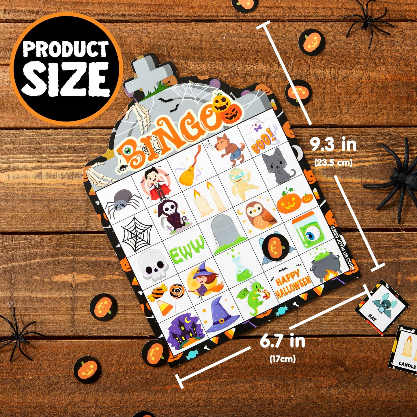 28 Players Halloween Bingo Game Cards for Kids, Halloween Bingo Cards for Classroom School Family Group Activities, Halloween Party Adults Kids Indoor Card Games