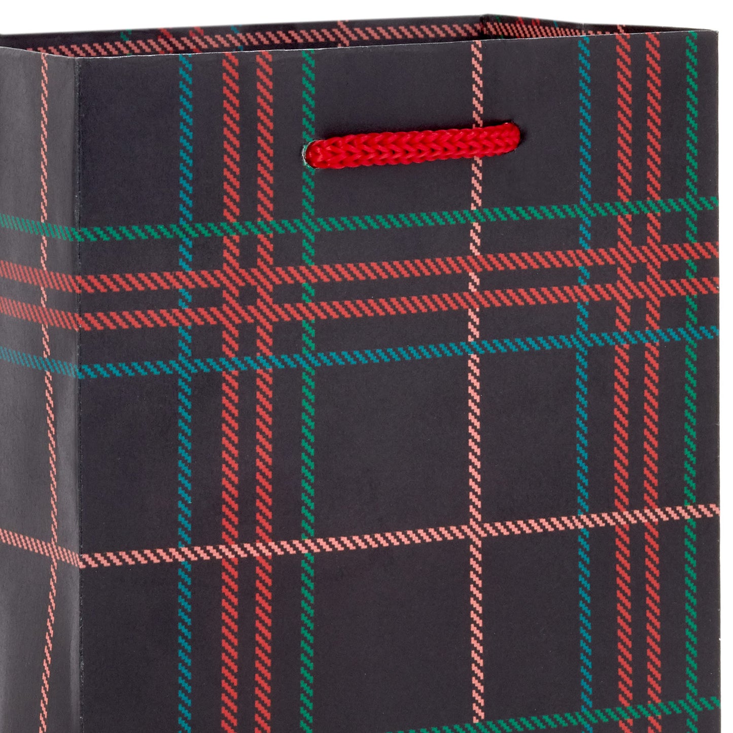 Assorted Christmas Gift Bag Bundle (8 Bags: 2 Small 5", 3 Medium 8", 3 Large 11") Classic Santa, Black and Red Plaid, Snowflakes, Holly