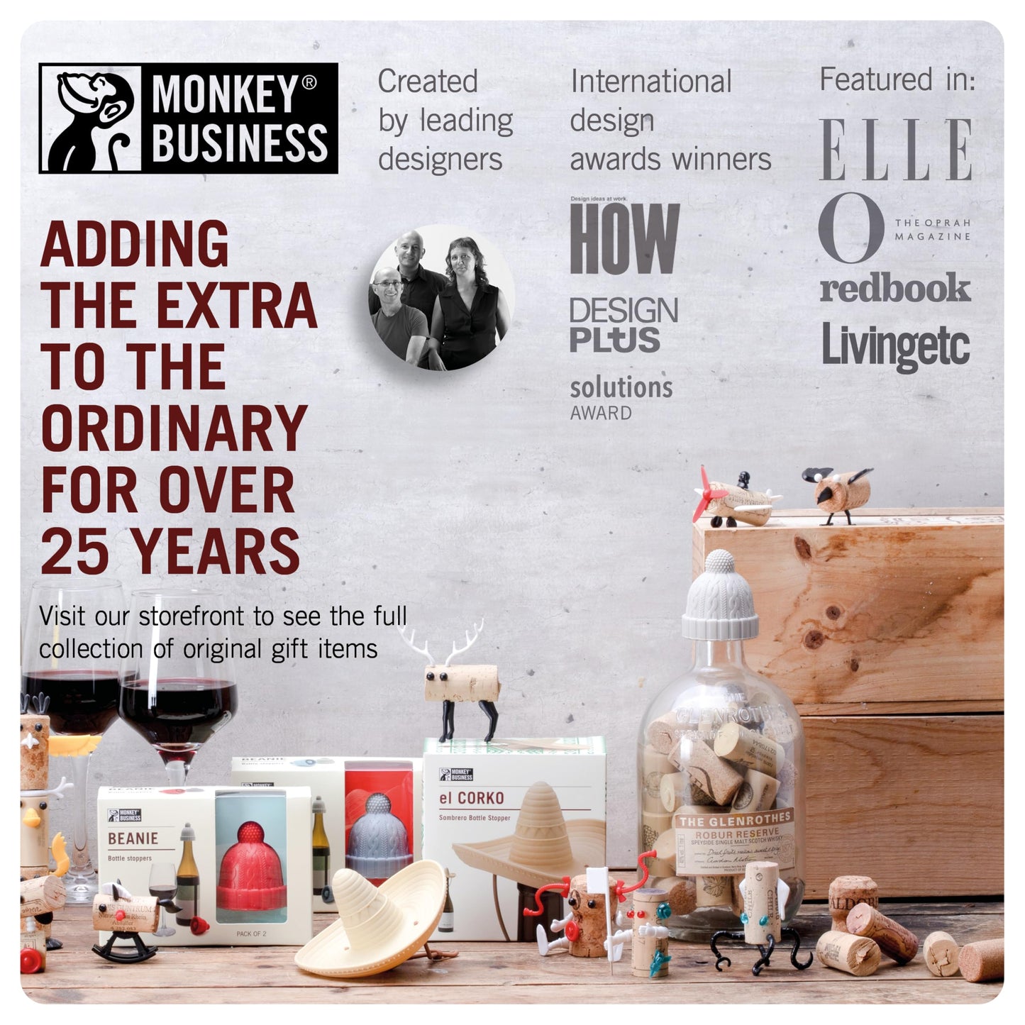 Monkey Business Howdy - 2-Pack Cowboy Hat Wine Stoppers – Fun Silicone Bottle Stoppers Keep Wine Fresh – Novelty Kitchen Gadgets & Cute Wine Accessories