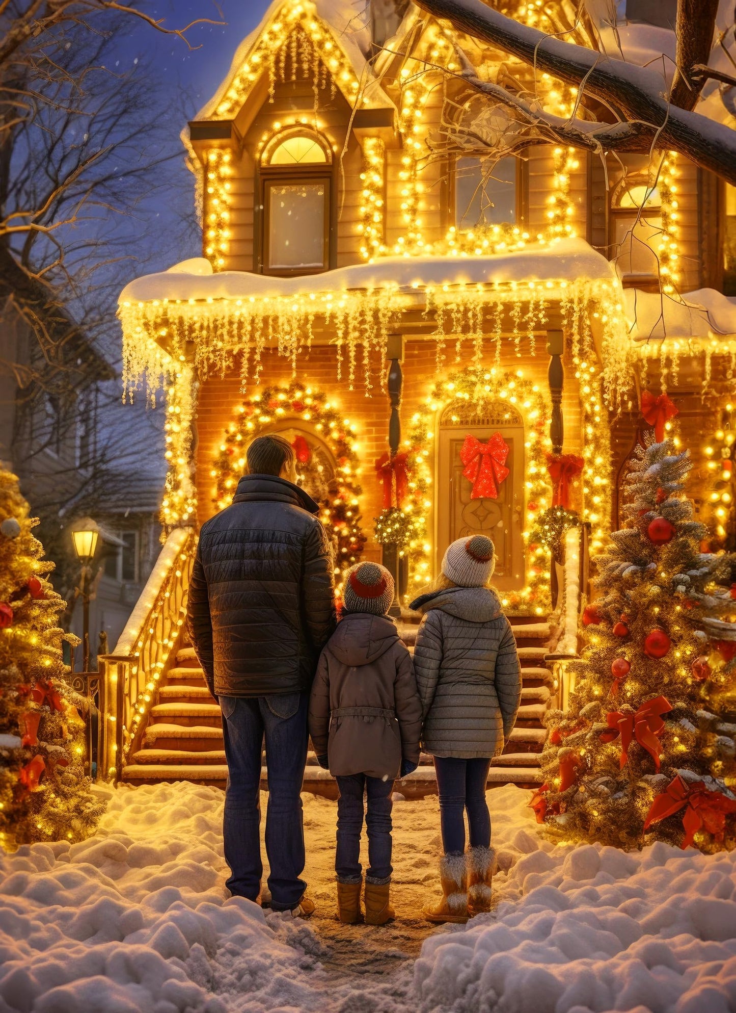 Solar String Lights for Outside, 2-Pack 200LED 78FT Total Solar Lights Outdoor IP65 Waterproof Solar Powered Lights with 8 Lighting Modes for Party Garden Yard Holiday Tree Decoration, Warm White