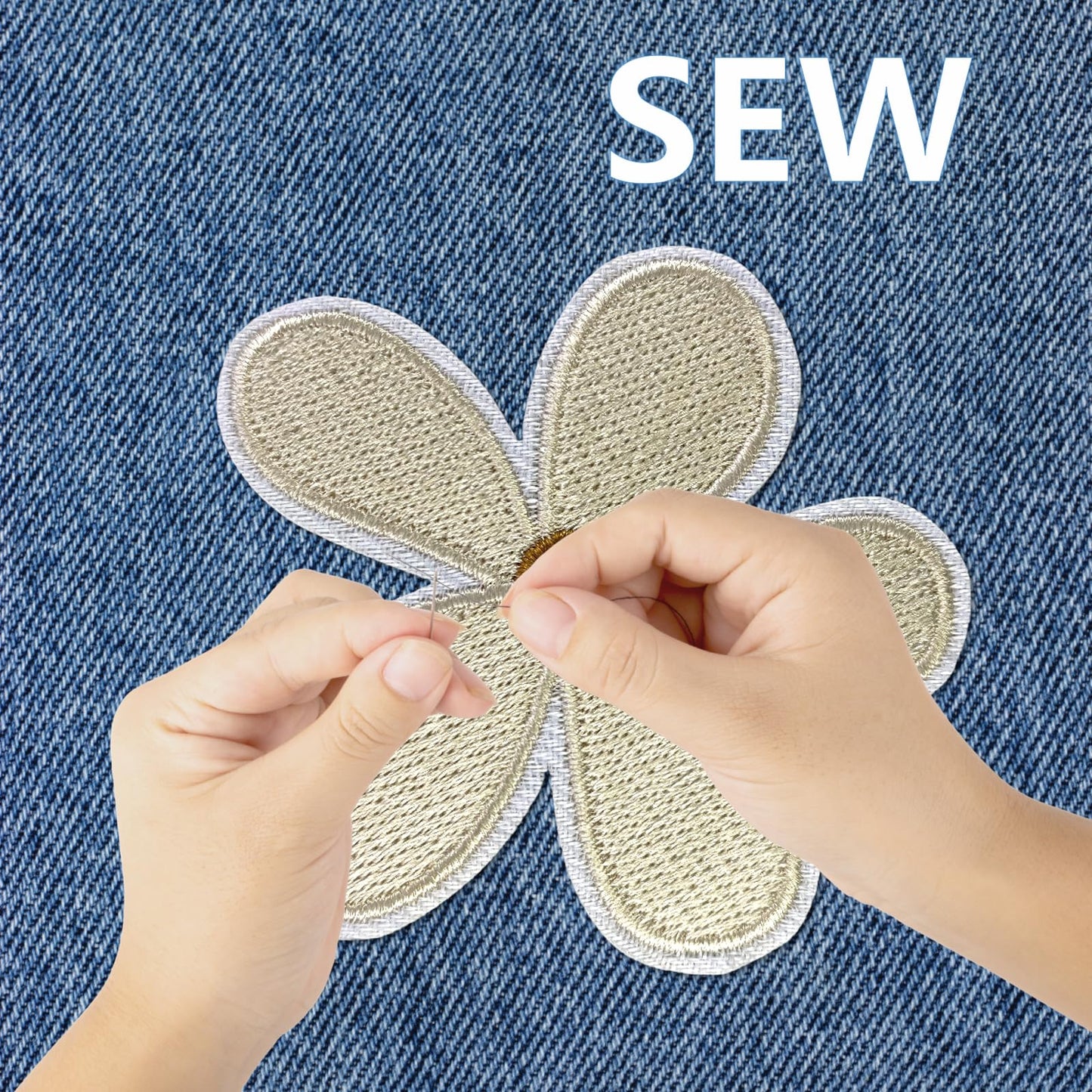 Boho Girly Iron On Patches, Cute Embroidery Applique Patch, DIY Decorative Heat Press Patches for Jeans Jackets Clothing Backpacks Hats (Boho2 12 Pcs)