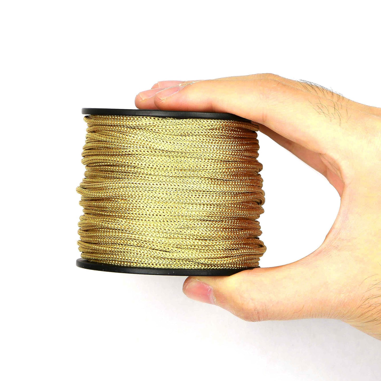 BEL AVENIR Nylon Satin Cord, 2mm 50 Yards Braided Lift Shade Cord for Necklace Bracelet String Cord, Blind Shade, Trim and Shoelaces (Gold)