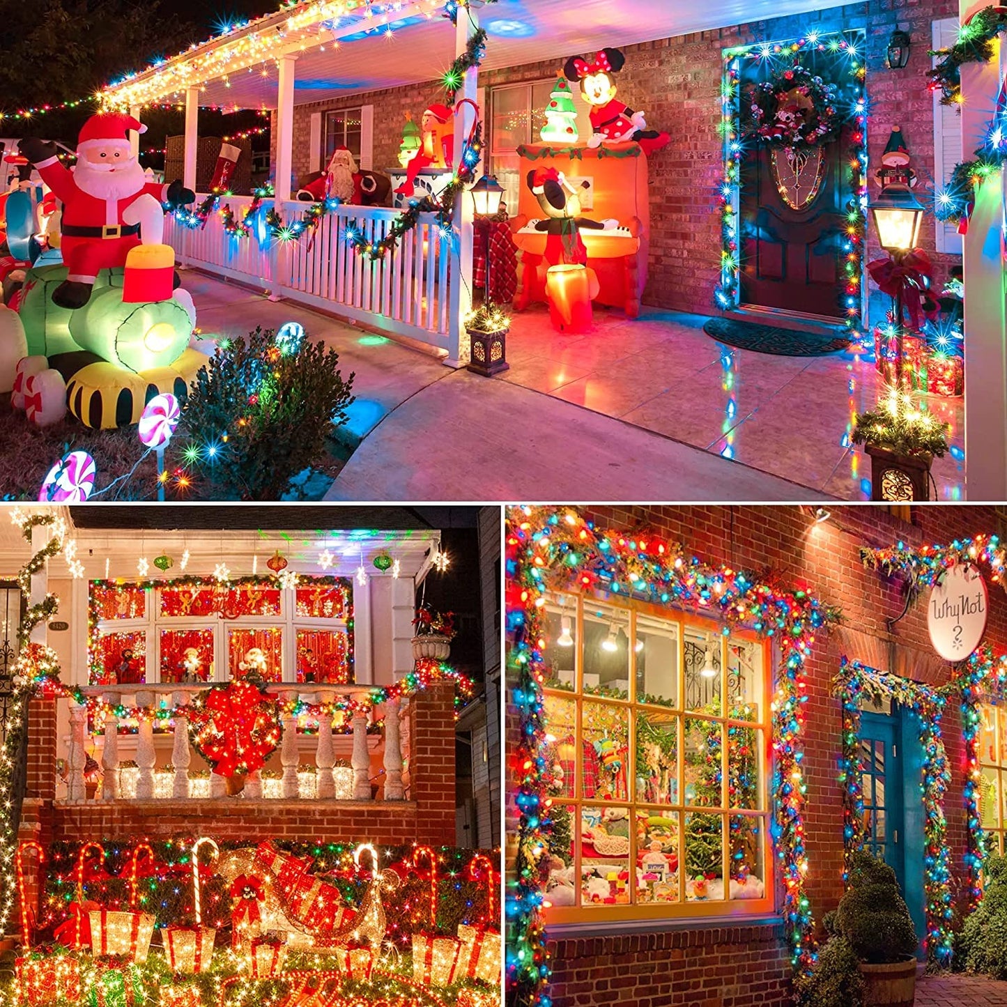 FULLBELL Easter Lights, 33 Feets 100 LED Easter Decorations Memory Indoor Outdoor Fairy Lights Spring Decor Home Bedroom Wedding Party Room Decor Tiktok Trend Items(Multi)