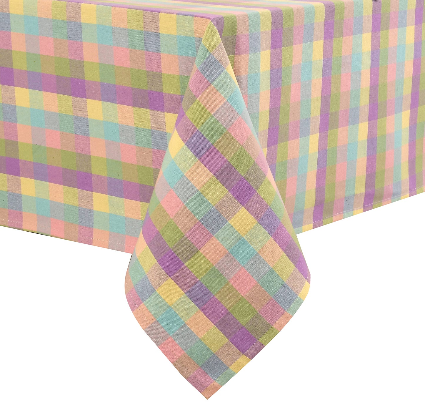 Easter Tablecloth Buffalo Check Table Cloth Tabletop Cover Kitchen Dining Tablecloth 100% Cotton Great Parties Wedding Holiday Dinner Easter Rectangle 60X84 Inches 6-8 Seats Table Cloth