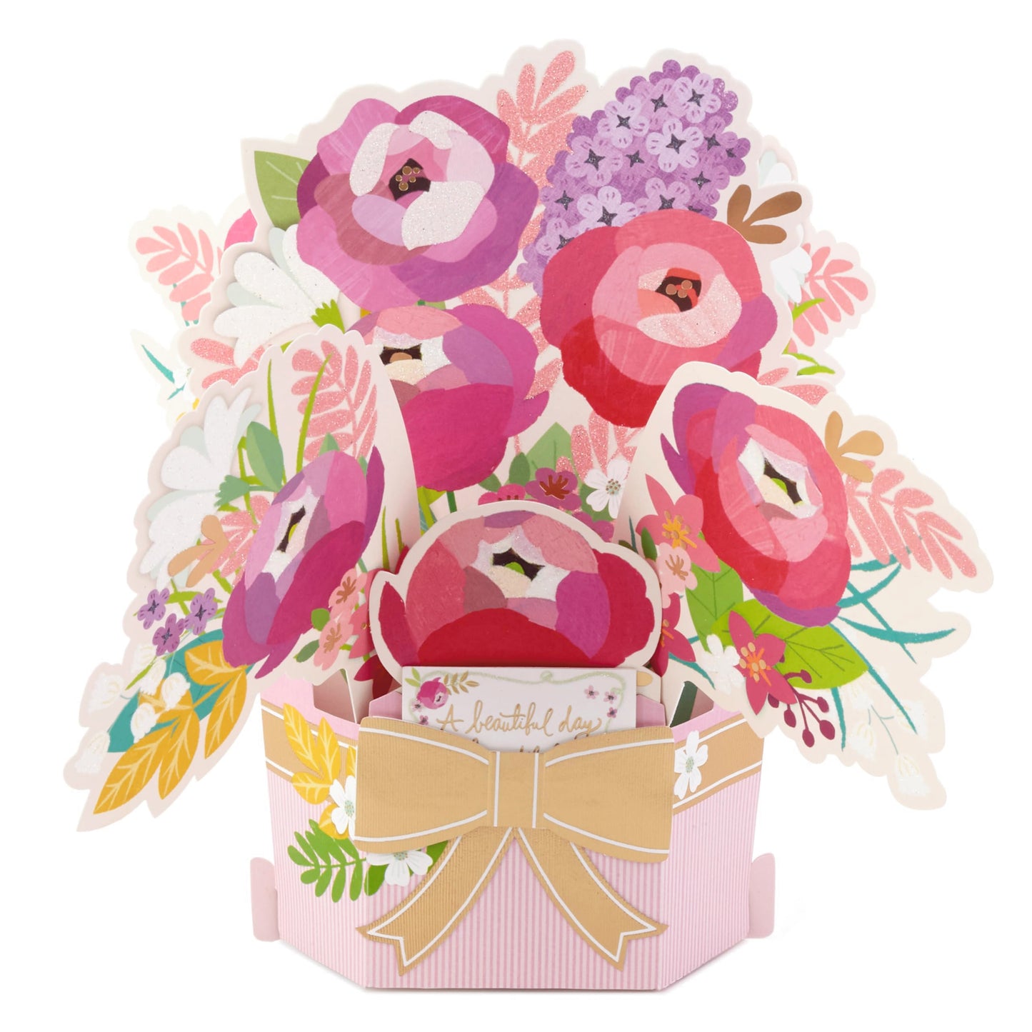 Hallmark Paper Wonder Pop Up Card for Women (Paper Pop Up Flowers) for Birthdays, Thinking of You, Anniversary, Thank You or Any Occasion