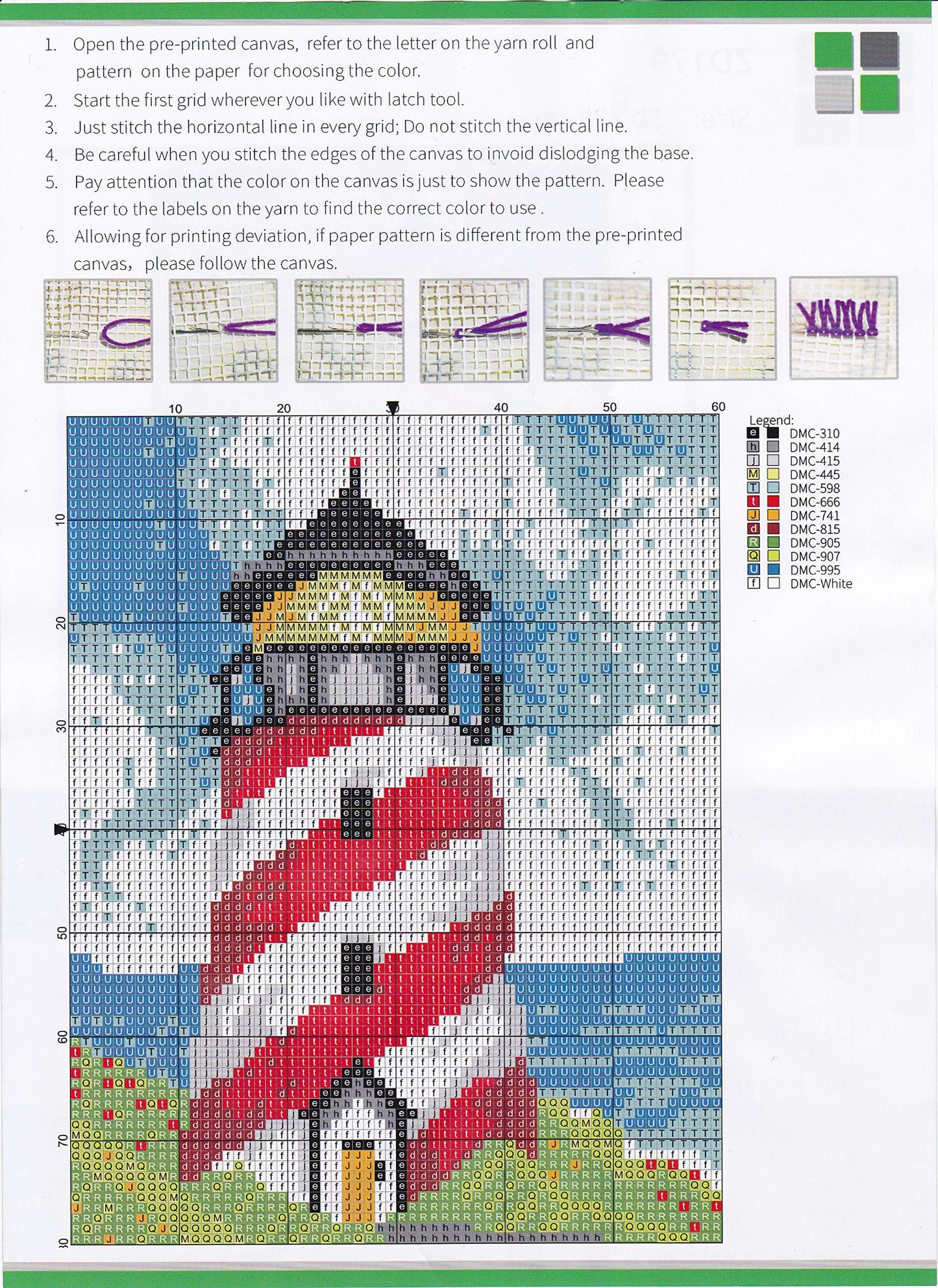 21" X 15" Lighthouse Latch Hook Kits for Adults Kids Rug Pillow Cover with Printed Canvas Pattern Crochet Kit for Beginners