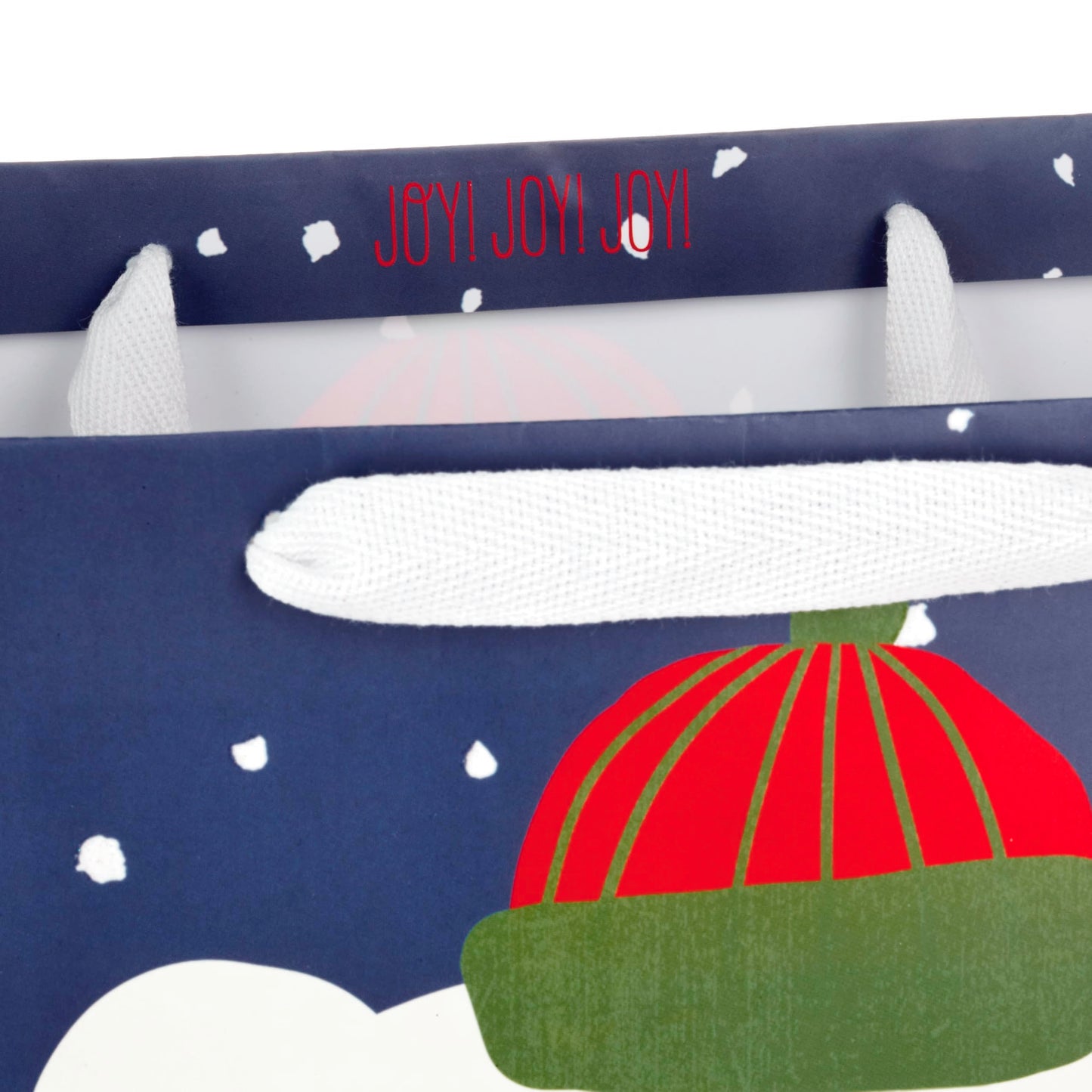 15" Extra Large Christmas Gift Bag with Tissue Paper (Merry Christmas Polar Bear) for Kids, Adults, Coworkers, Neighbors