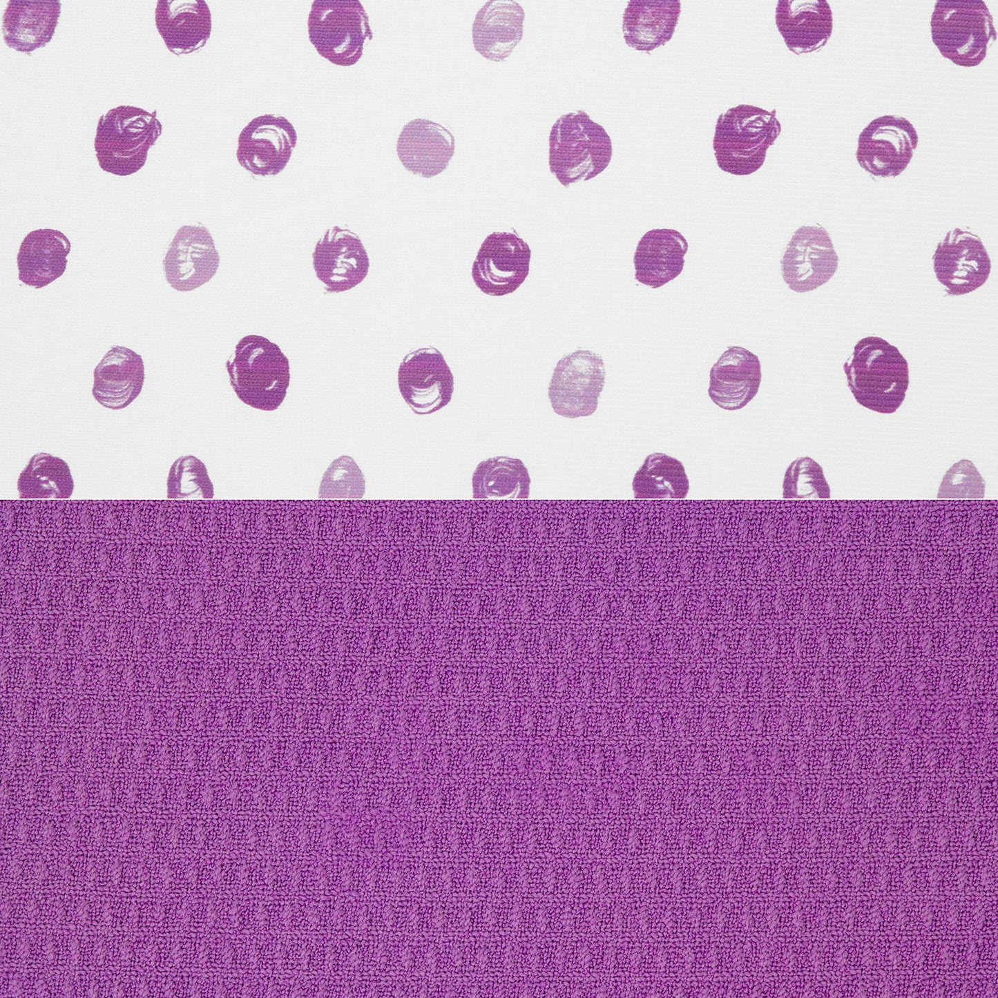 Absorbent, Reversible Microfiber Dish Drying Mat for Kitchen, 16 Inch x 18 Inch, Paint Dots