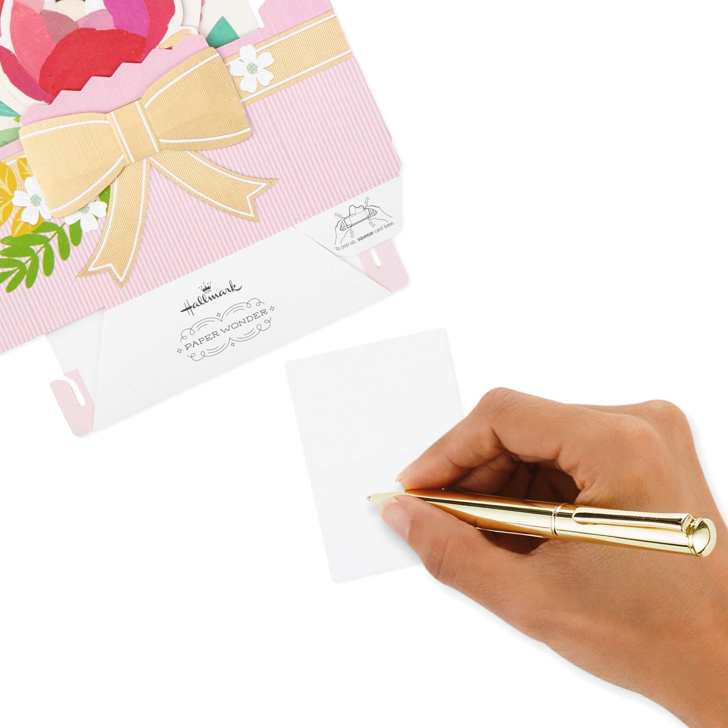 Hallmark Paper Wonder Pop Up Card for Women (Paper Pop Up Flowers) for Birthdays, Thinking of You, Anniversary, Thank You or Any Occasion