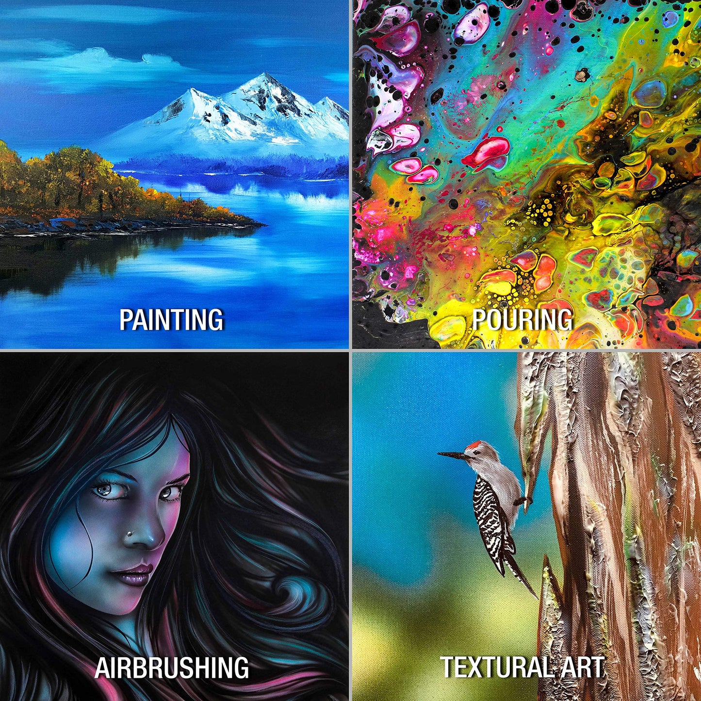 US Art Supply 4 X 6 inch Professional Artist Quality Acid Free Canvas Panel Boards for Painting 24-Pack (1 Full Case of 24 Single Canvas Board Panels)