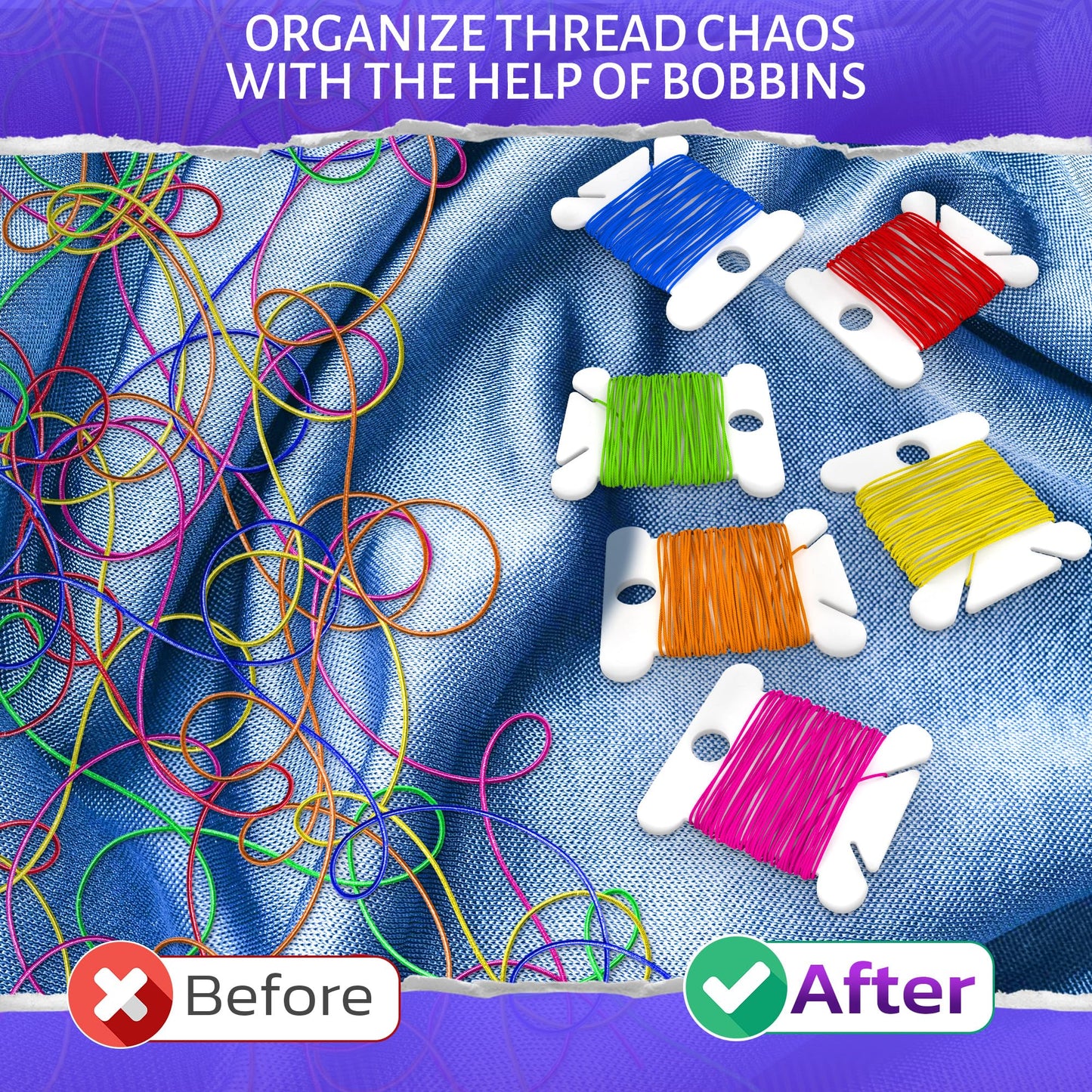 360 PCS Plastic Bobbins for Embroidery Floss | White Embroidery Floss Organizer, Embroidery Thread Organizer for Cross Stitch Organizer | Cotton Embroidery Floss Bobbins Storage for DIY Sewing Craft