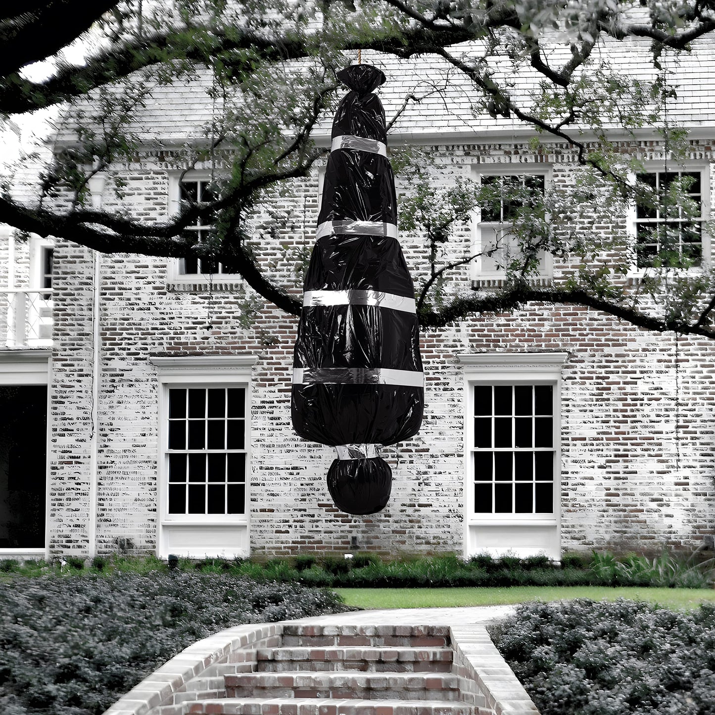 Lvdeer Halloween Decorations Outdoor Dead Body Props - Scary Fake Corpse in Bag Hallowmas Prop Creepy Haunted House Decor (Requires Assembly)