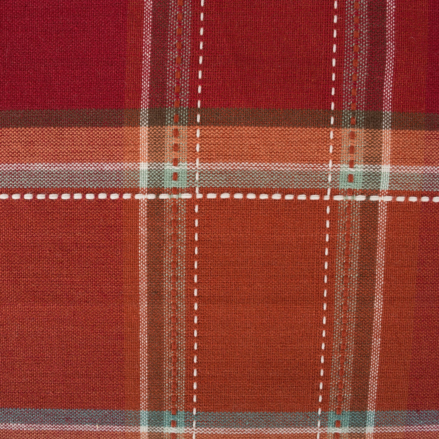 Thanksgiving & Fall Table Decoration Autumn Farmhouse Plaid, Table Runner, 14x72, Orange Plaid
