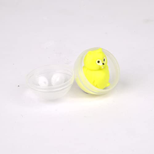 Entervending Round Capsules - 50 pcs Bulk Capsules for Gumball Machines - 1.1" Clear Containers - Surprise for Kids Party Favor Prize