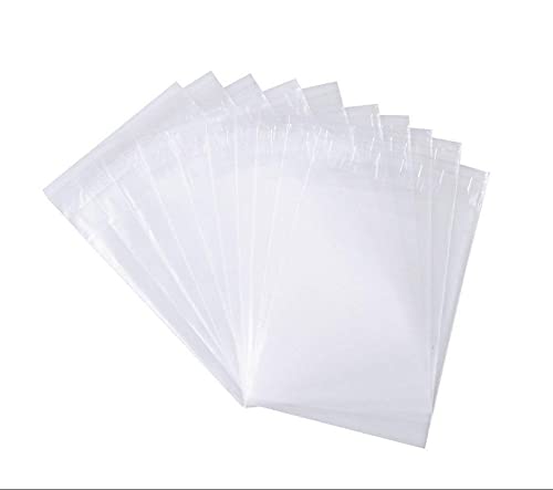 Muyindo 100 Pieces (9x12 Inch) Clear Plastic Bags for Packaging, Clothing & T-Shirts Strong Packing Self Adhesive Cellophane Bag