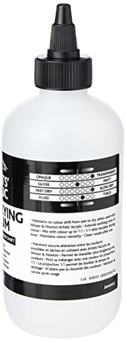 Winsor & Newton Professional Acrylic Medium, Slow Drying, 250ml (8.5-oz)