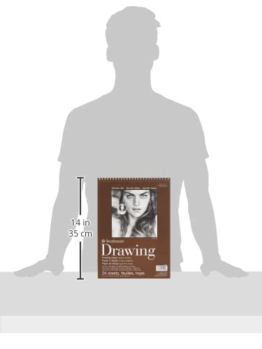 Strathmore Medium Drawing Spiral Paper Pad 9"X12"-24 Sheets -400400, Medium