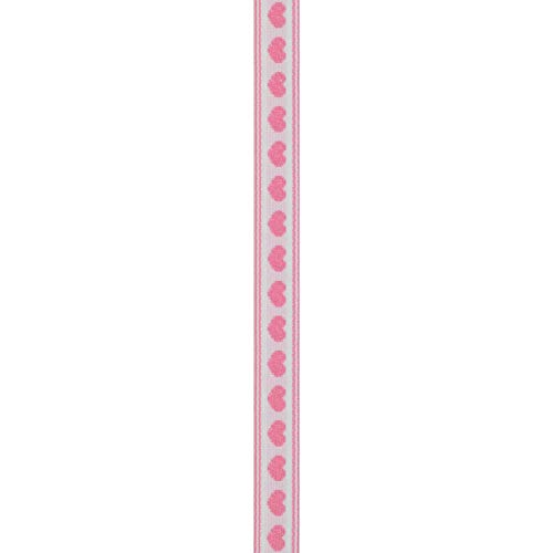 Offray, Pink Hearts Craft Ribbon, 1/2-Inch x 9-Feet