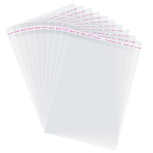 Self Sealing Cookie Bags,6x9 Inches 200 Pcs Clear Resealable Cellophane Bag for Packaging Gifts,Favors,Products,Candy