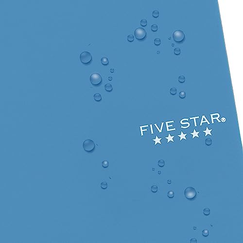 Five Star Personal Size Spiral Notebook, 1-Subject, College Ruled Paper, Fights Ink Bleed, Water Resistant Cover, 4-3/8" x 7", 100 Sheets, Tidewater Blue (45484AA4)