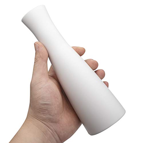 Tall Conic Composite Plastics Flower Vase, Small Bud Decorative Floral Vase Home Decor Centerpieces, Arranging Bouquets, Connected Tubes (Wide Caliber)