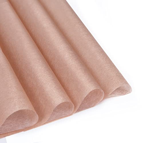 UNIQOOO 100 Sheets 20X14 Premium Metallic Rose Gold Tissue Gift Wrap Paper Bulk, Great for Gift Bag, Recyclable Gift Wrapping Accessory, Perfect for Small Gift bags, Pinata, Wedding, Party, Cutout