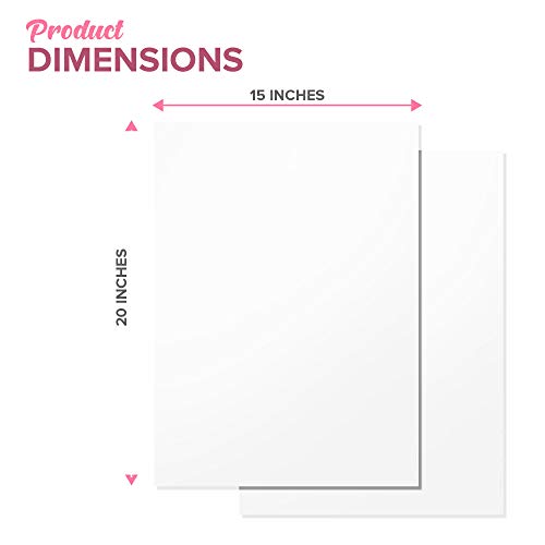 Basic Solid White Bulk Tissue Paper 15" x 20" - 100 Sheets