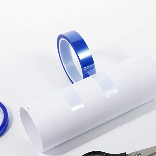 PYD Life 0.8 Inch x 108 Ft Sublimation Blanks Thermal Tape,Heat Tape,High Temp Tape,Up to 250℃(480℉) for Tumbler Sublimation Print,Heat Transfer Tape,Heat Vinyl Press Tape (4, Blue, 0.8" x 108')