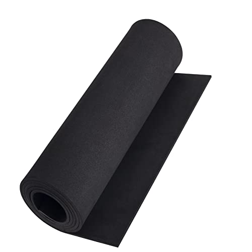 Black eva Foam roll, (1mm to 10mm) Premium Cosplay EVA Foam Sheet,2mm Thick,49"x13.5",High Density 86kg/m3 for Cosplay Costume, Crafts, DIY Projects by MEARCOOH