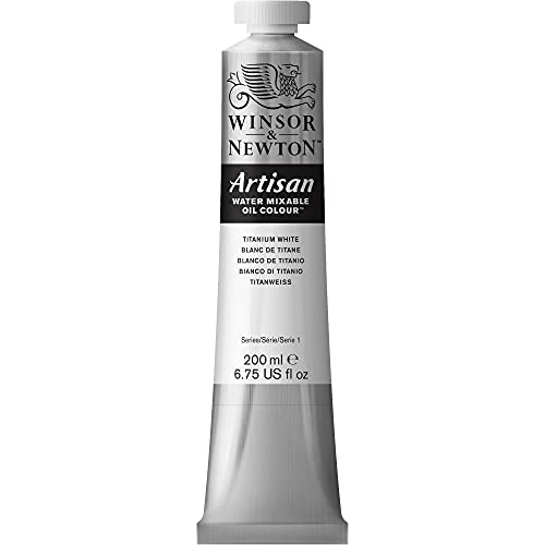 Winsor & Newton Artisan Water Mixable Oil Colour, 6.75-oz (200ml), Titanium White