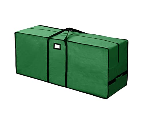 Christmas Tree Storage Bag, Waterproof Christmas Tree Storage, Fits Up to 7.5 ft Tall Artificial Disassembled Trees, Extra Large Heavy Duty Storage Container with Handles (Green, 47"x15"x20)