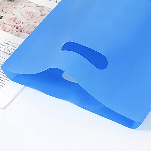 VieFantaisie Plastic Party Favor Bags Small Gift Bags, 100 PCS 6" x 8" Goodie Bags for Kids, Rainbow Party Gift Bags Bulk with Handle for Kids Birthday Party, Easter, Christmas, Halloween, 10 Colors