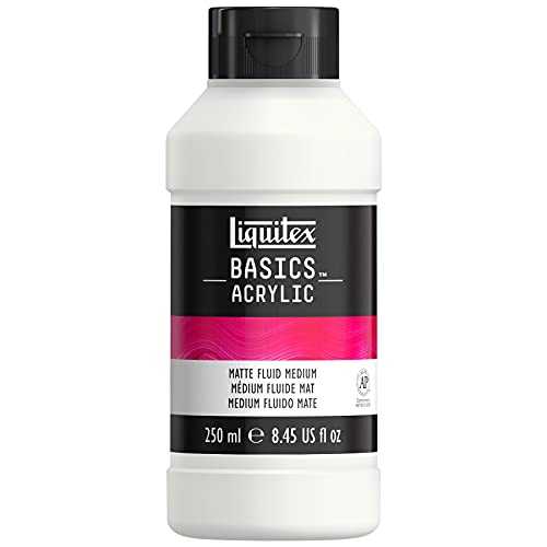 Liquitex BASICS Matte Fluid Medium, 250ml Bottle, 8.45 Fl Oz (Pack of 1)
