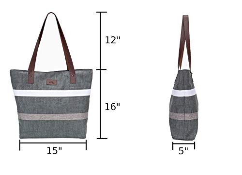 Aleah Wear Shoulder Tote Bag Purse Top Handle Satchel Handbag For Women Work College Travel Business Shopping Casual Upgraded