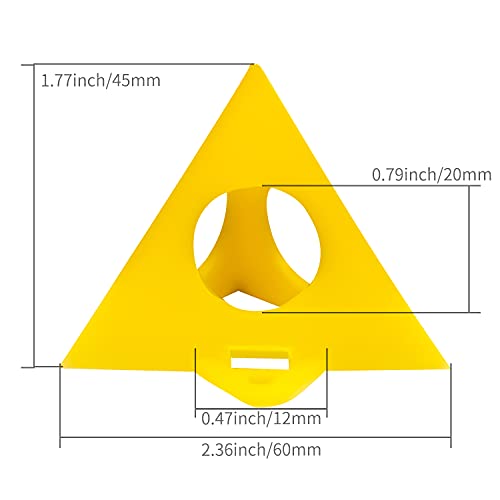 KATA 32pcs Pyramid Stands Painter's Painting Stands,Mini Cone Paint Stands for Canvas and Door Risers Support,Cabinet Paint Pouring