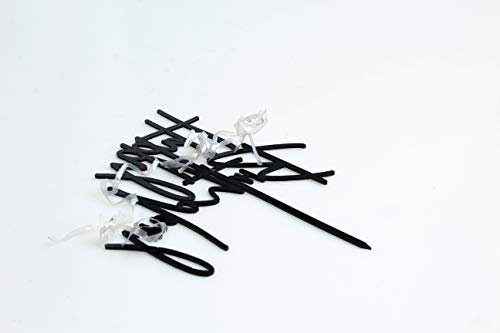 DIY Happy birthday Cake Topper Black Acrylic