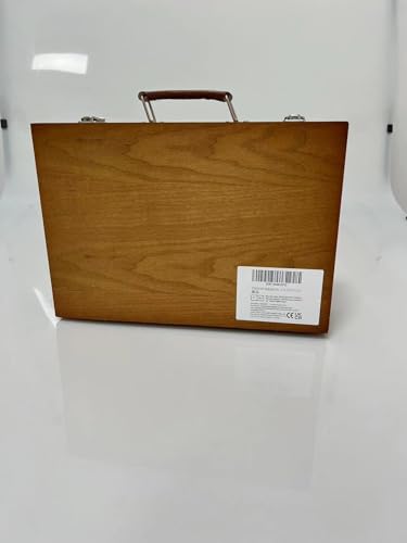 KINSPORY Art Gift for Kids, Art Supplies Case - 139 Piece Art Sets & Crafts Kit with Sketch Pads, Deluxe Wooden Box for Artist Beginners Girls Boys (Light Brown)