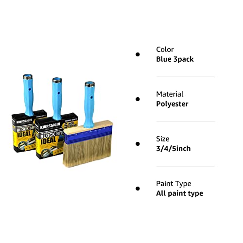 3 Pack (4,5,6inch) Heavy Duty Professional Stain Brush,Paint Brush,Paint Brushes,Double Thick 1.18 inch,Fence Brush,Paint Brush for Walls,Painters Paint Brush