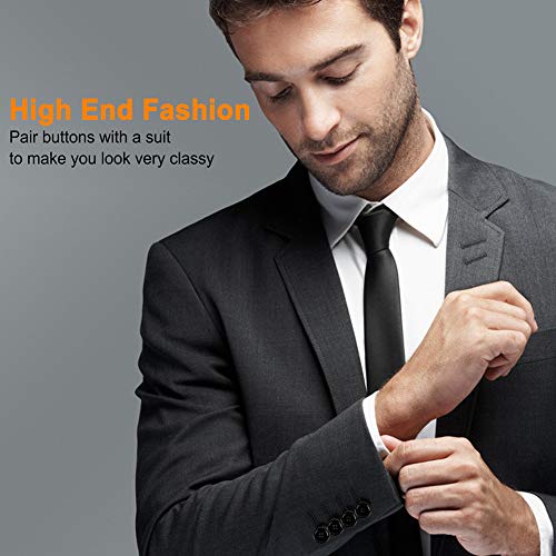 Mixed Sewing Buttons 160Pcs, Round Black 4-Hole Craft Buttons, 5 Sizes White Resin Button, with Separate Compartment Storage Box, Suitable for Sewing, Craft Projects and Holiday Decoration